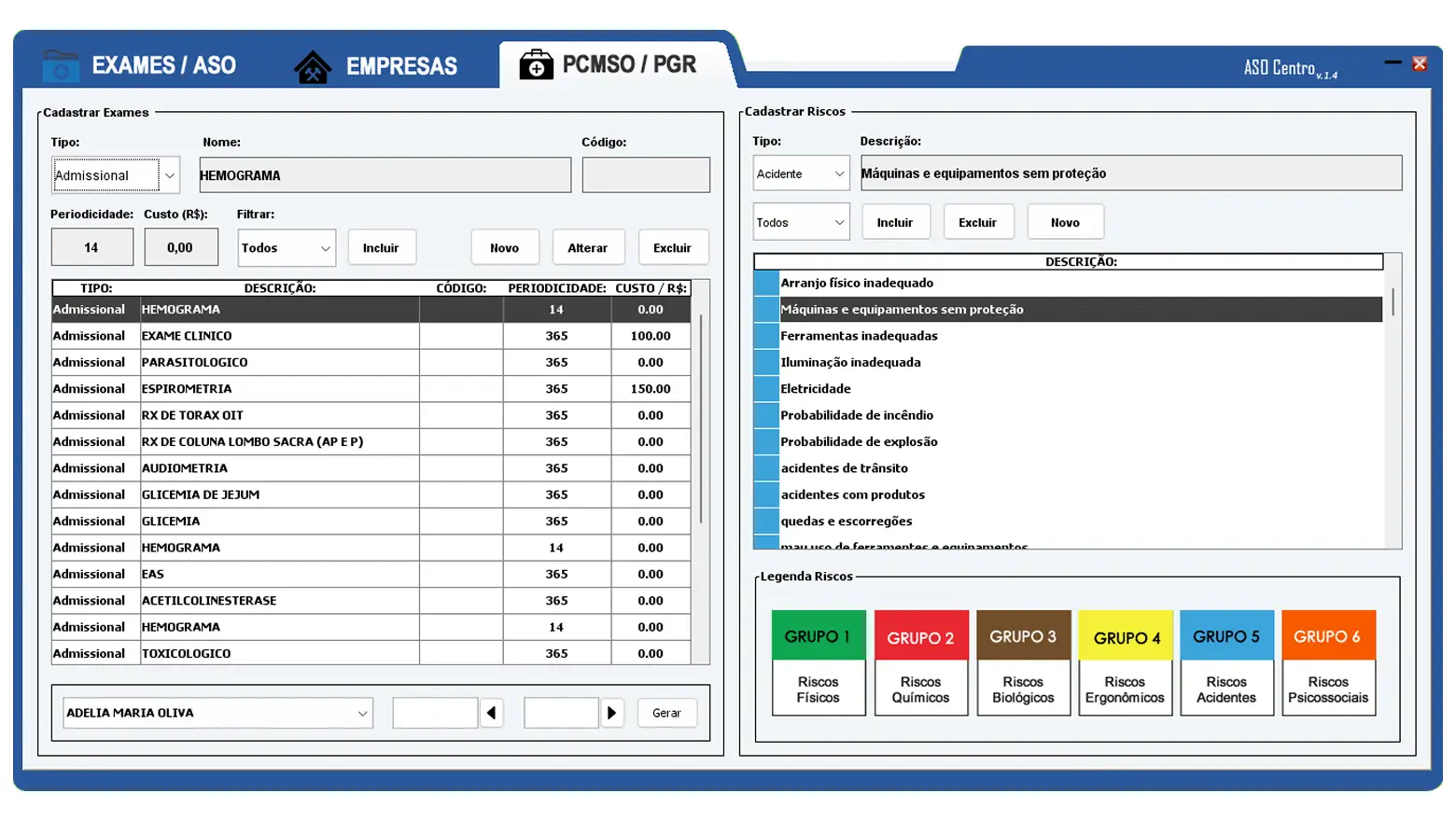Software gerar aso